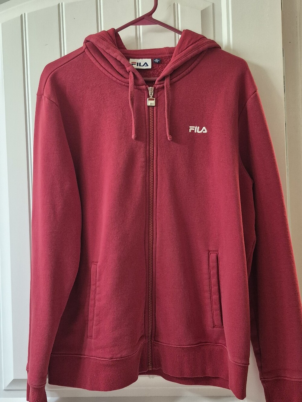 Mens Fila Zip Front Hoodie Size XL